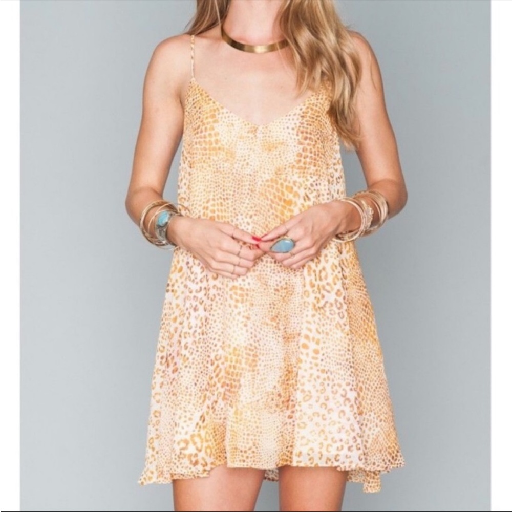 Show Me Your Mumu Orange Animal Print Dress